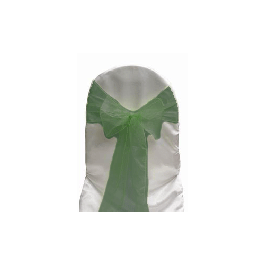 Cazador de Faja de Organza Verde